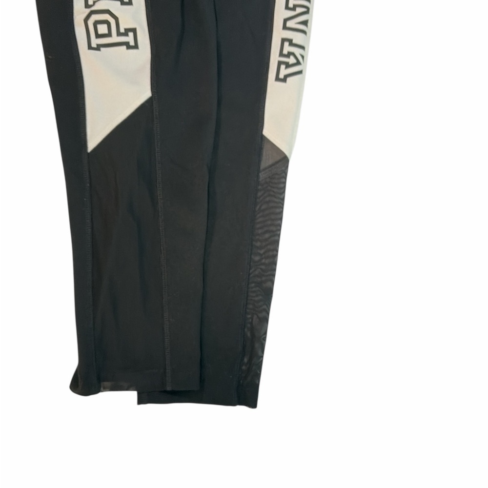 PINK Ultimate Leggings UY2K track pant Black snap side Logo wide leg pocket L - Picture 14 of 14